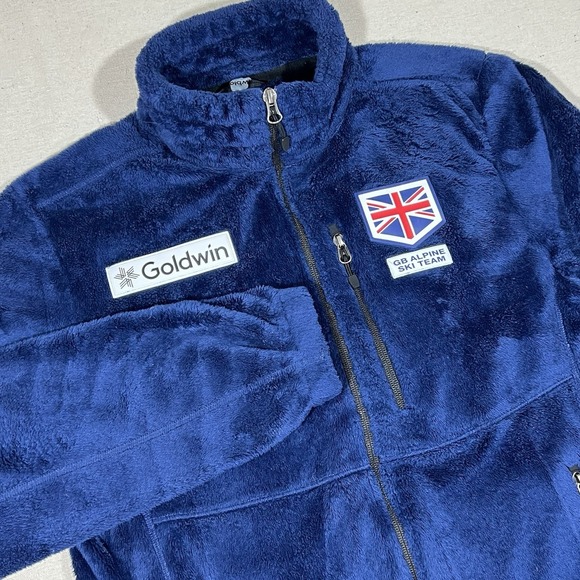 Other - Goldwin Mens's M GB Alpine Ski Team Blue Fleece Jacket Full Zip Great Britain